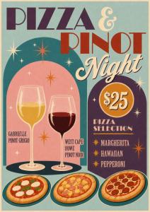 Pizza & Pinot night at Divers Tavern