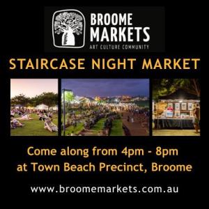 Staircase to the Moon Night Market at Town Beach, Broome