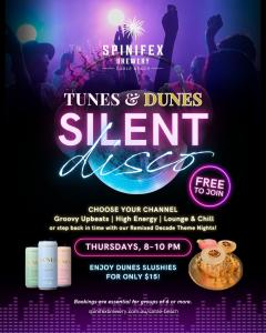 Tunes and Dunes Silent Disco at Spinifex Cable Beach