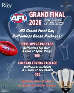 AFL Grand Final 2026 at the Roey Sports Bar