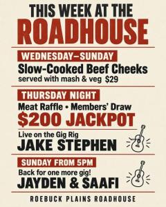 Jake Stephen at the Roebuck Roadhouse