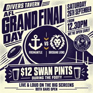 AFL Grand Final at Divers Tavern