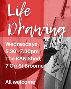 Life Drawing at Kimberley Arts Network