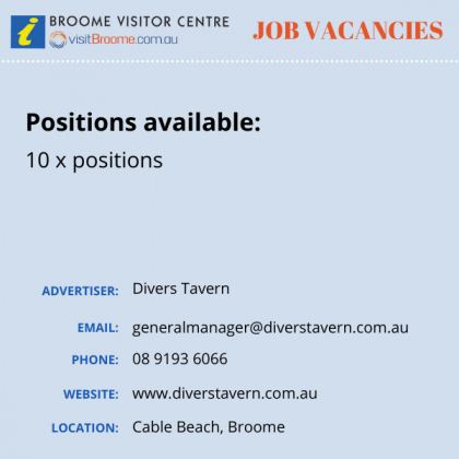 Bvc jobs board divers