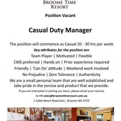 Broome time resort