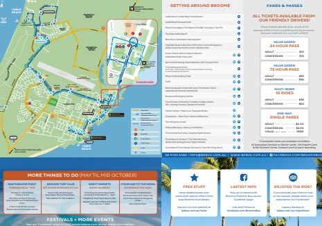 Download the Broome Explorer Bus timetable